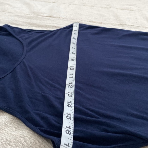 Eileen fisher navy blue sleeveless jersey maxi dress size M - Picture 7 of 7